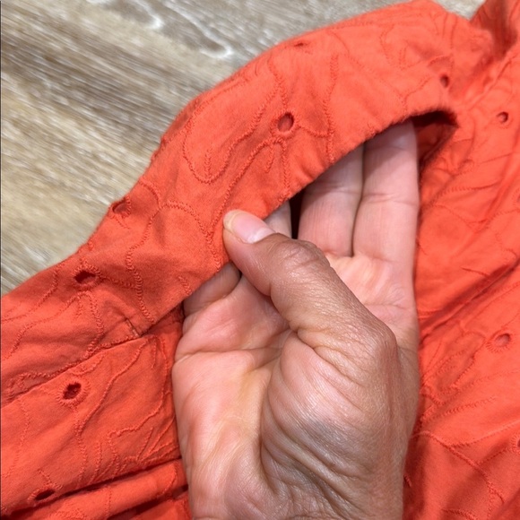 Madewell Size XS Orange Sleeveless Square Neck Maxi Sundress - Picture 10 of 13